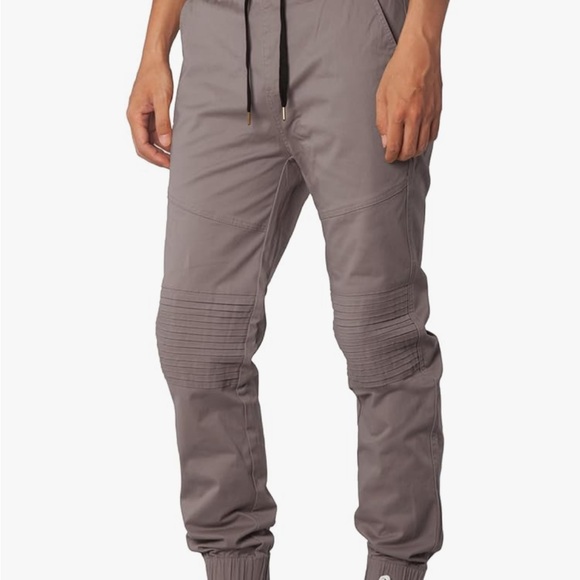 Italymorn pants elastic waist and cuffs taupe XL NWT